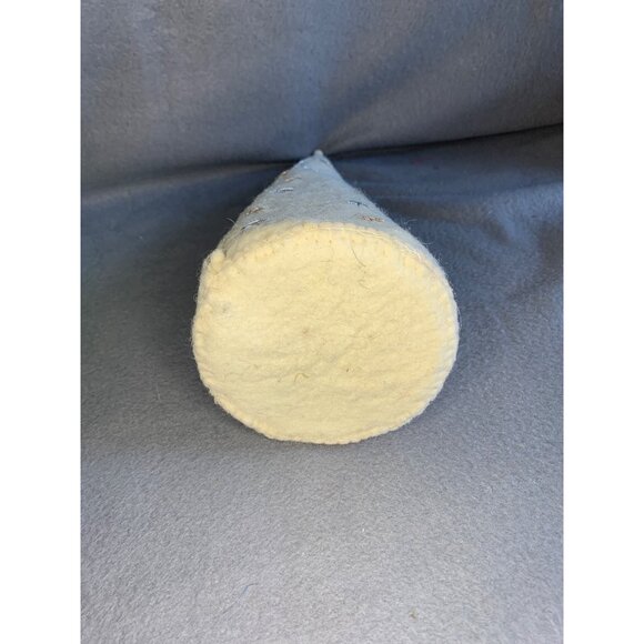 Gold and Silver Stitched Stars Wool Felt Christmas Tree by Creative Co-op 10.5" - Picture 4 of 9